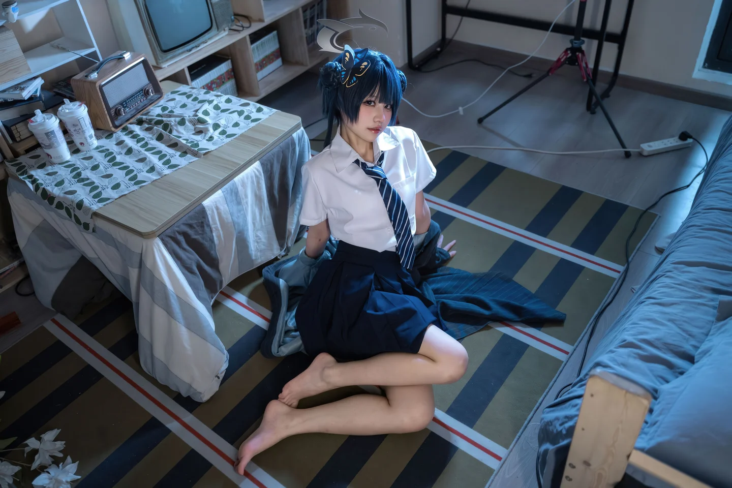 清水凪 - No.001 蔚蓝档案·龙华妃咲 JK [52P-526MB] tg@simisebaisi 【丝足阁】001.webp